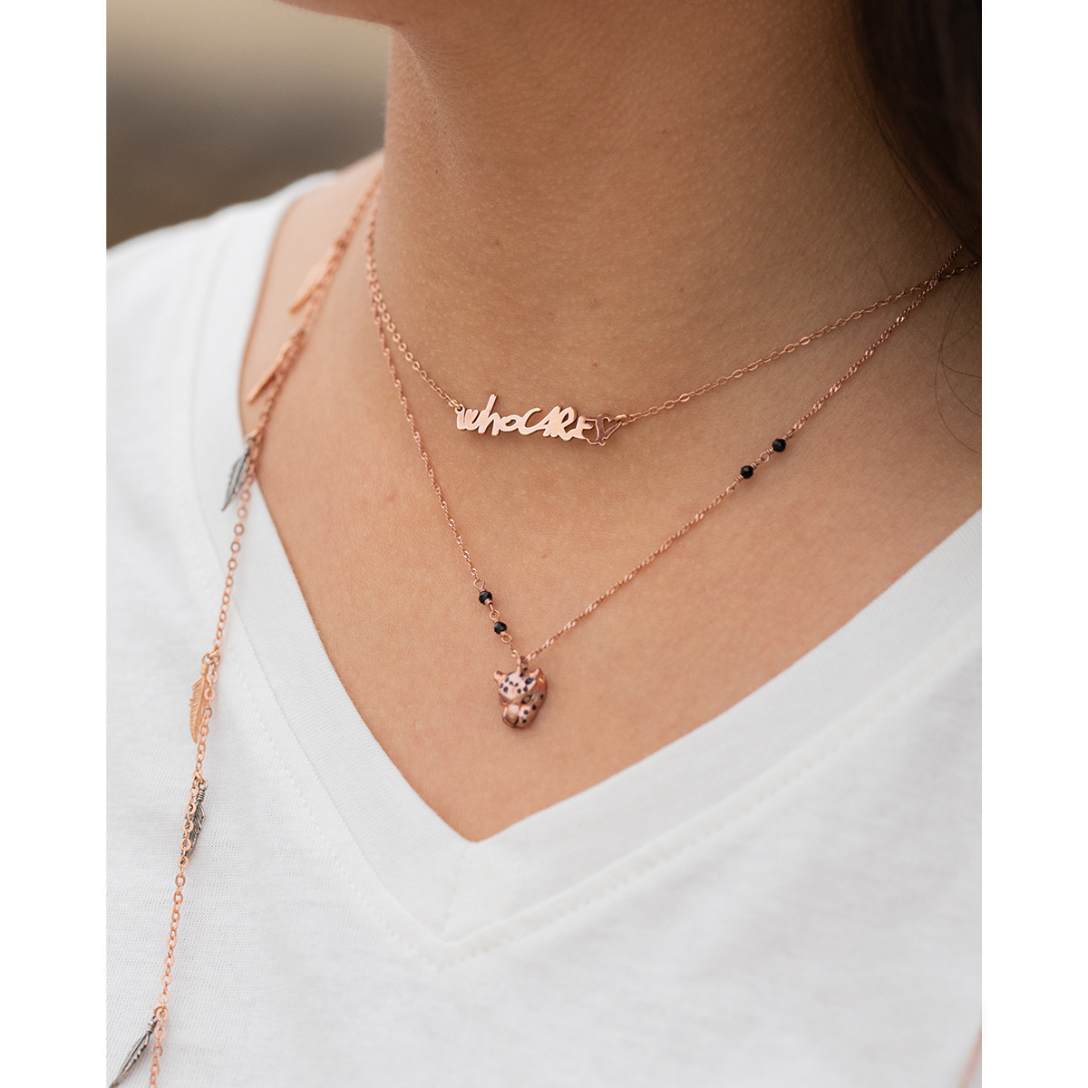 WHO CARES NECKLACE