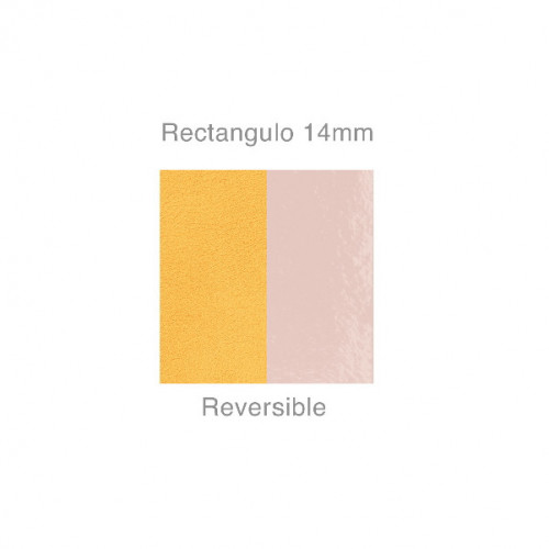 BANDA DE CUERO 14MM. Amarillo Limõn / Rosa Claro Charol 702145899DT000