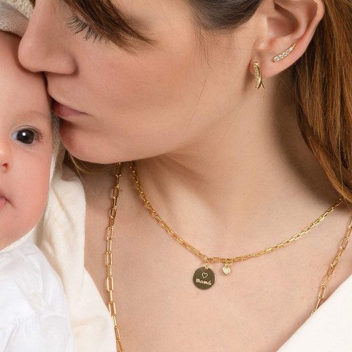 MOTHER'S CHOKER IN GOLD PLATED SILVER 90631GD