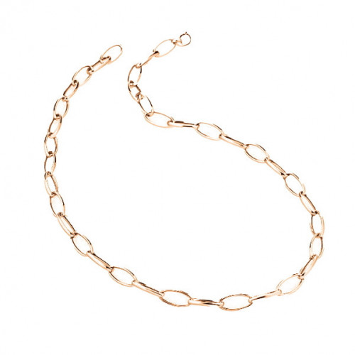 LONG PINK LINK NECKLACE. CLSL019-70