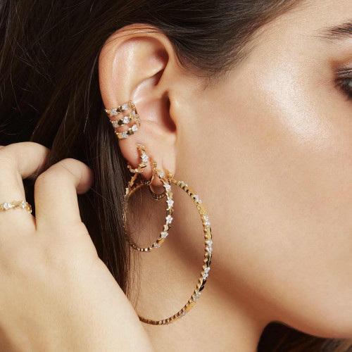 EAR CUFF TRIPLE DE ESTRELLAS