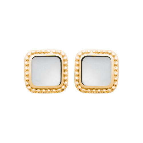 MOTHER-PEARL SQUARE EARRINGS