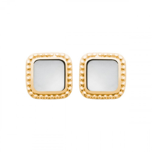 MOTHER-PEARL SQUARE EARRINGS