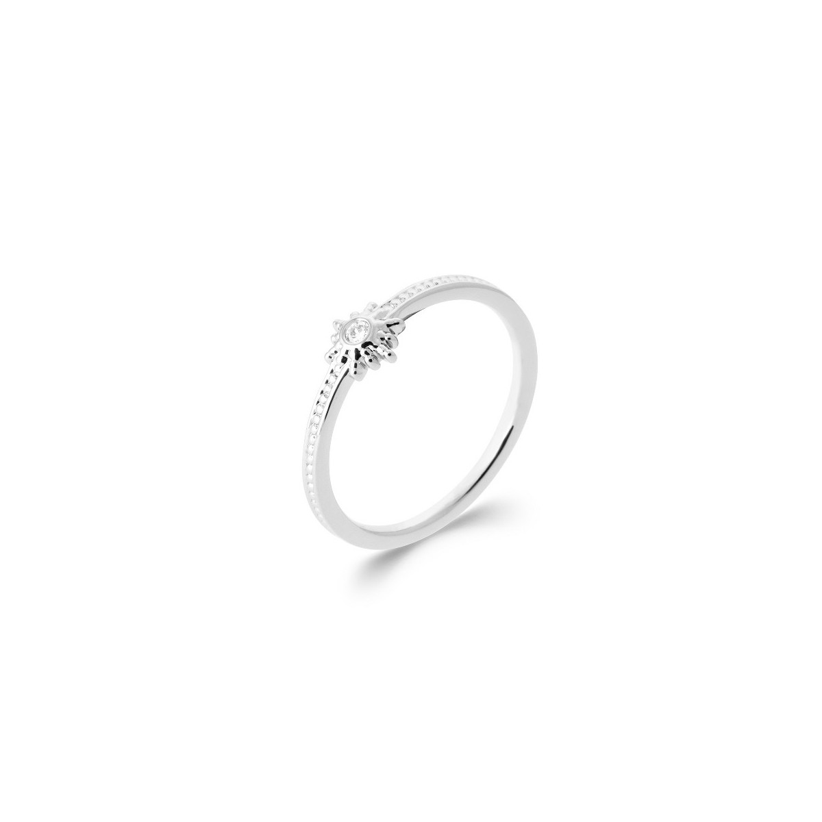 SUN RING WITH ZIRCONIA