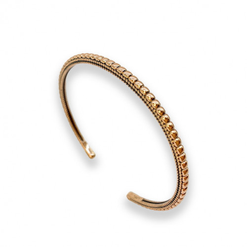 Open and Rigid Silver Bracelet