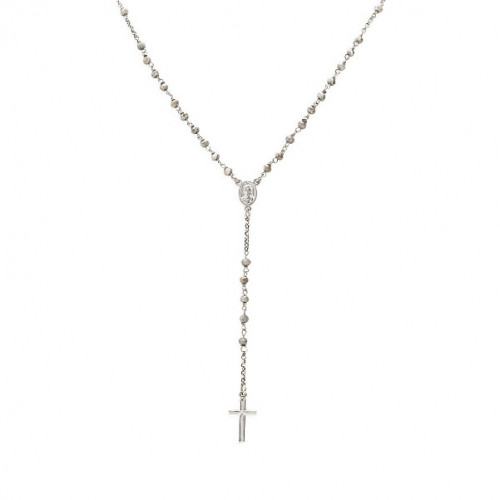 CRYSTAL ROSARY NECKLACE