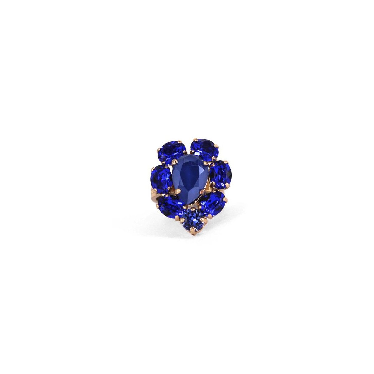 ANILLO CON CRISTALES AZULES DE SWAROVSKI