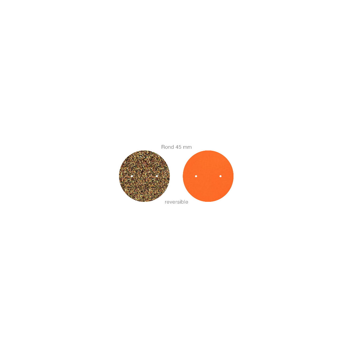 LEATHER BAND Multi-coloured glitter / orange