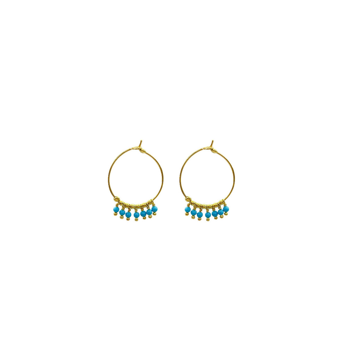SILVER AND TURQUOISE EARRINGS  AL1563