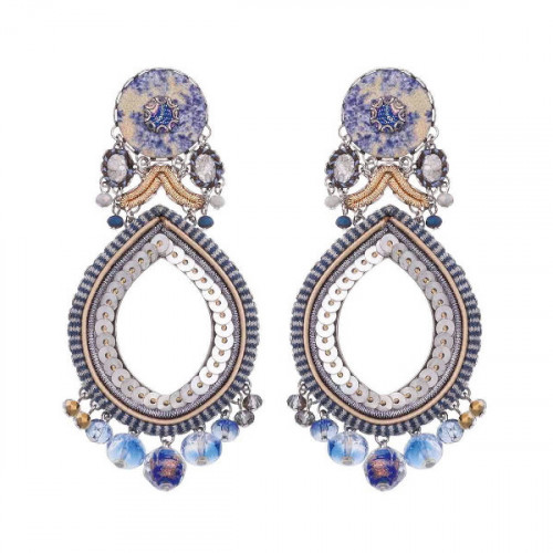 PENDIENTES MILKY WAY, SAPPHIRE WAVES