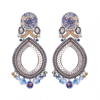 PENDIENTES MILKY WAY, SAPPHIRE WAVES