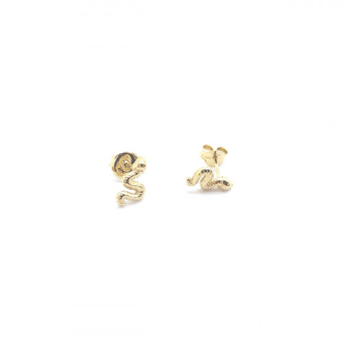 PENDIENTES SNAKE DORADOS