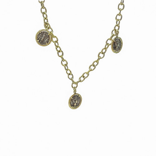 LONG NECKLACE WITH COINS