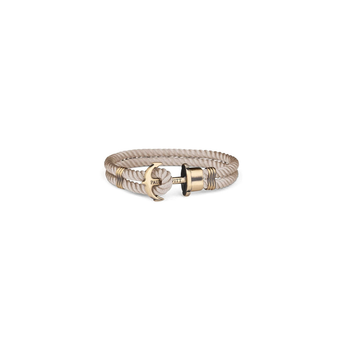 BRACELET WITH ANCHOR PHREP IP ROSE GOLD HAZELNUT