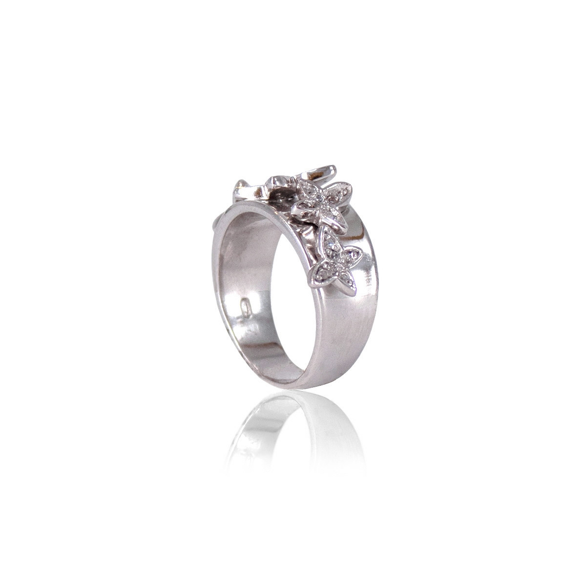 BUTTERFLY RING WITH WHITE ZIRCONIA