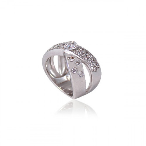 LARGE RING WITH ZIRCONIA