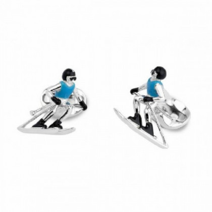 STERLING SILVER SKIER CUFFLINKS C1630S0422