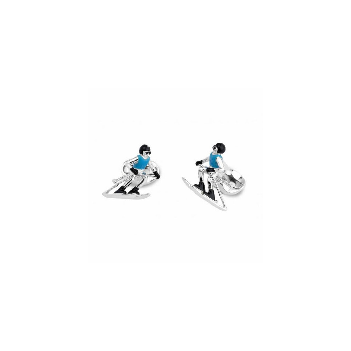 STERLING SILVER SKIER CUFFLINKS C1630S0422