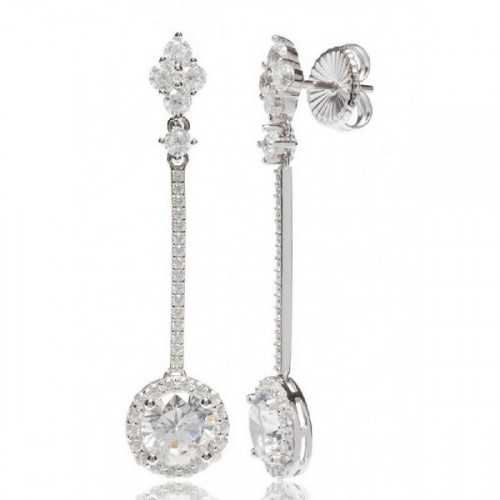 CARCASONA ZIRCONIA WHITE EARRINGS