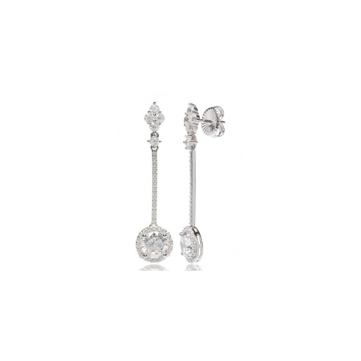 CARCASONA ZIRCONIA WHITE EARRINGS
