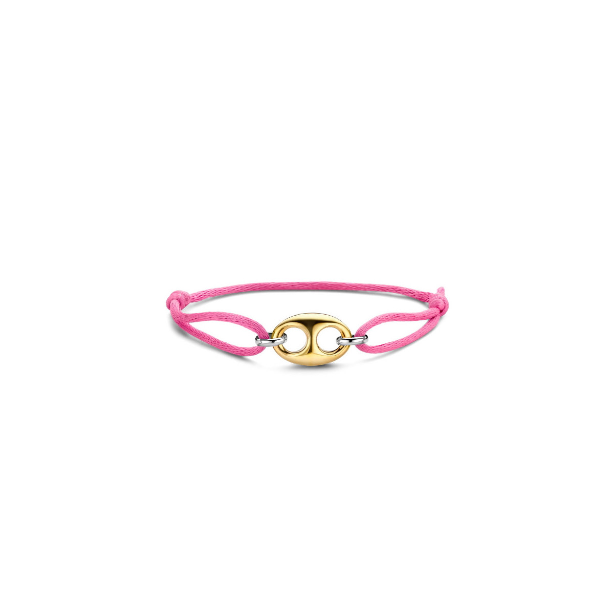 PULSERA DE HILO DE SEDA CON ESLABÓN