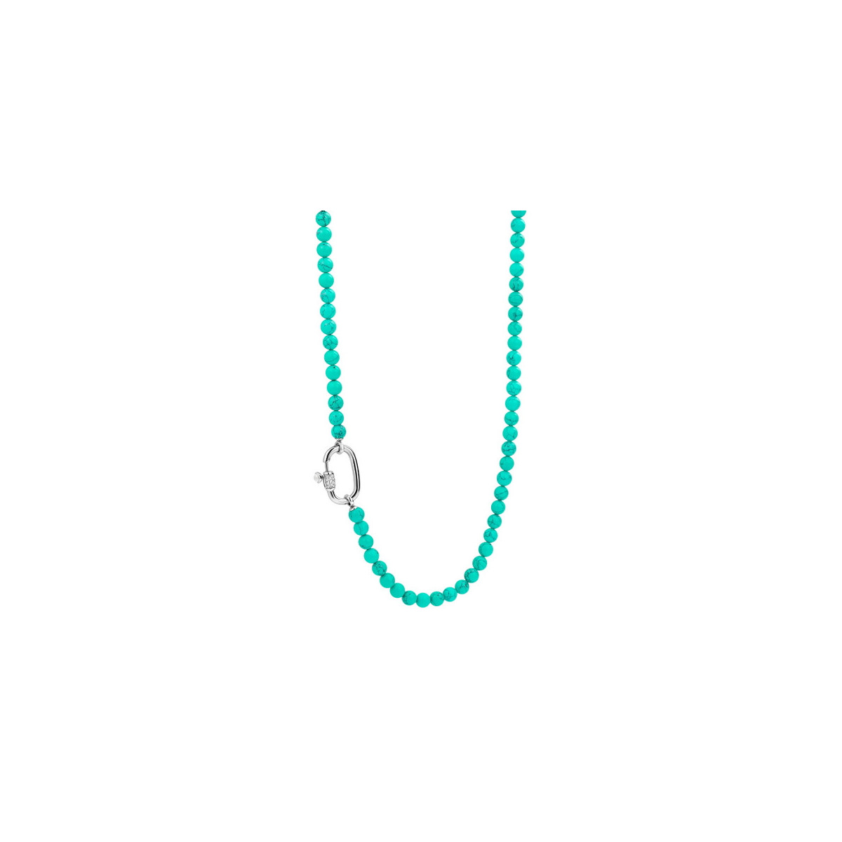 TURQUOISE TYPE BEADS NECKLACE