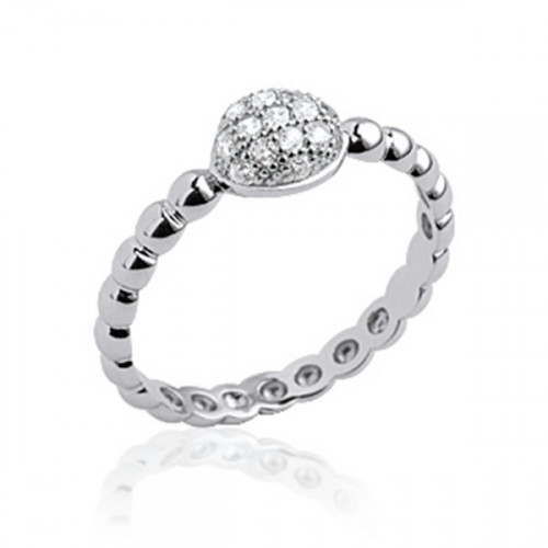 SILVER RING WITH ZIRCONIA