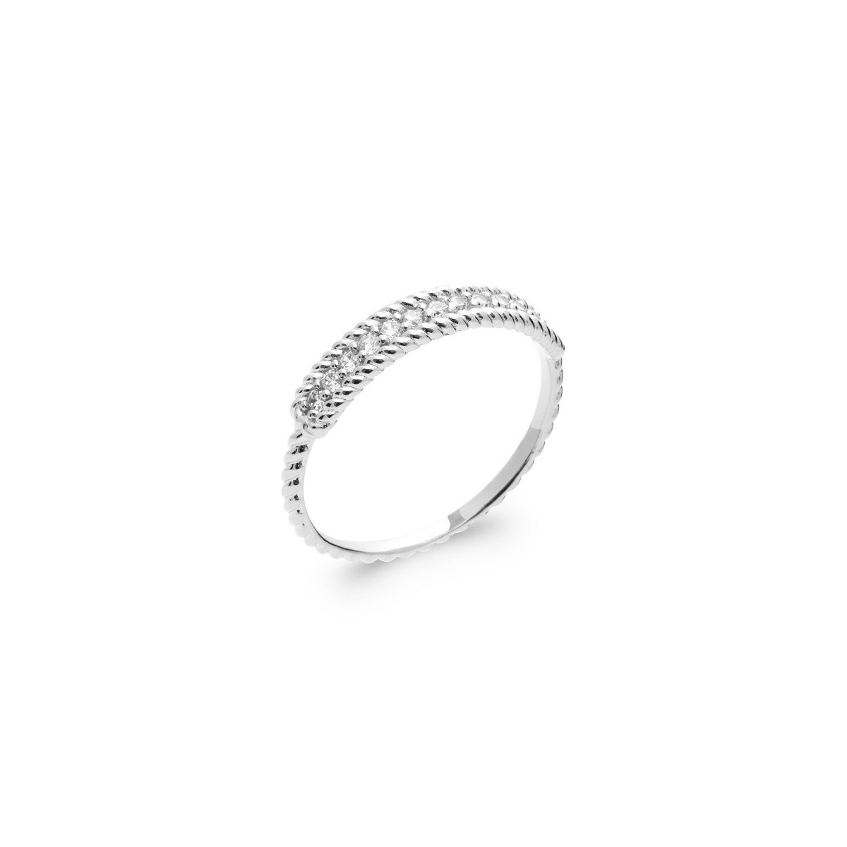 ZIRCONIA HALF WEDDING RING