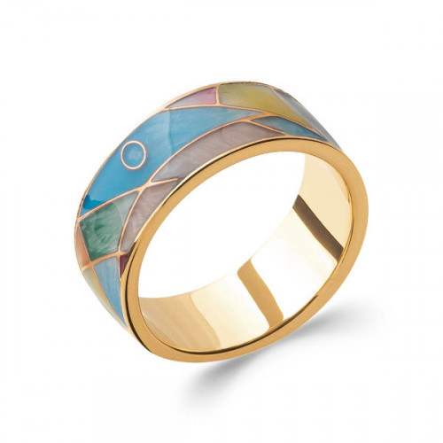 ANILLO ESMALTADO MULTICOLOR