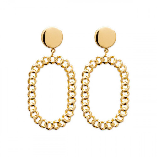 PENDIENTES LARGOS CON ESLABONES