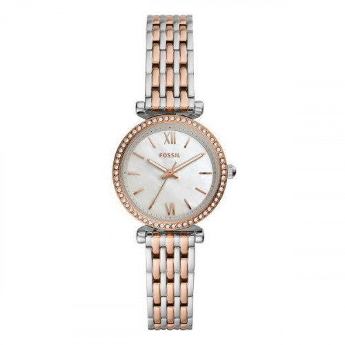 CARLIE MINI STAINLESS STEEL BICOLOUR WATCH WITH THREE HANDS ES4649