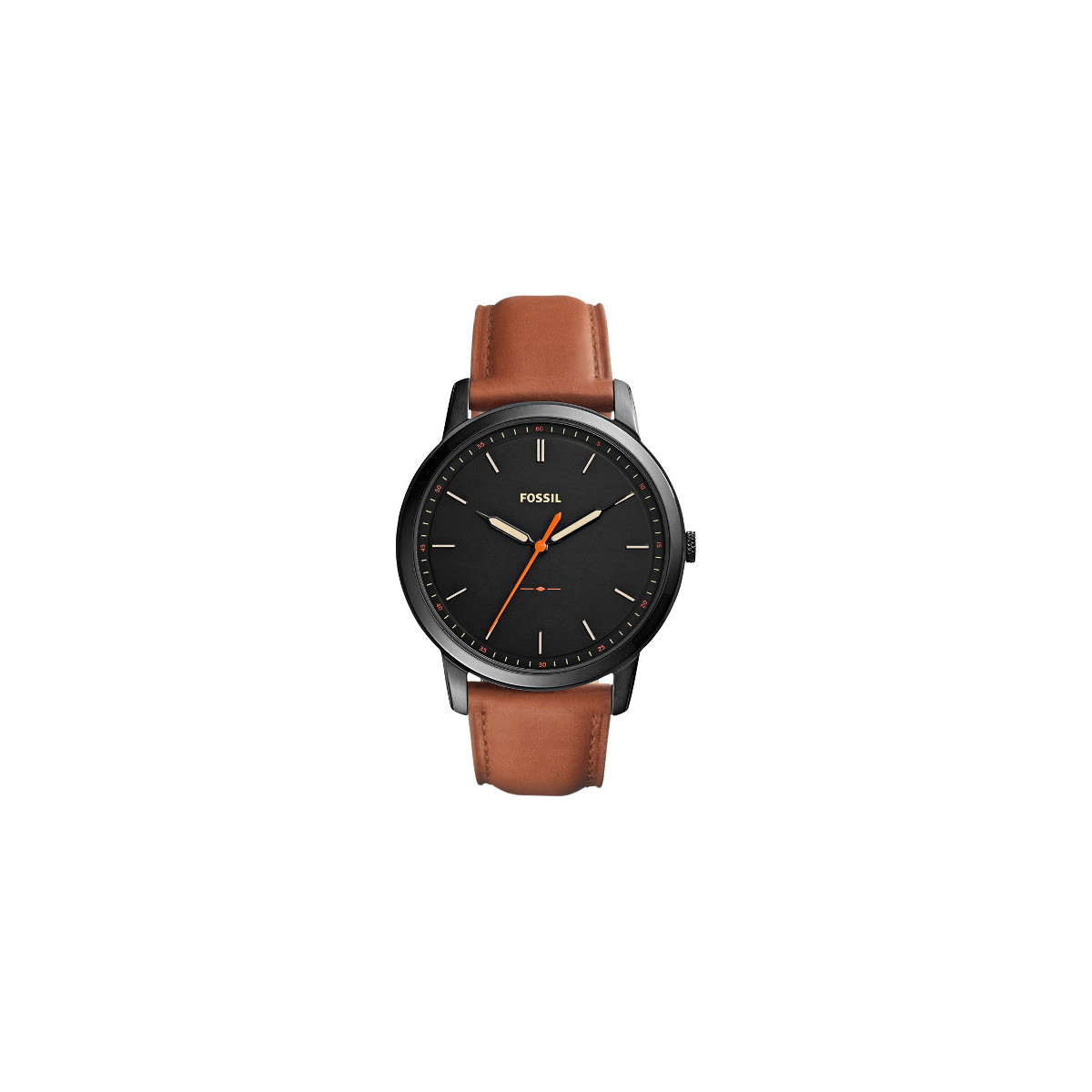 THE MINIMALIST SLIM LIGHT BROWN ECO-LEATHER WATCH WITH THREE HANDS FS5305