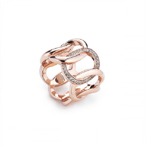 ANILLO PLATA ROSA