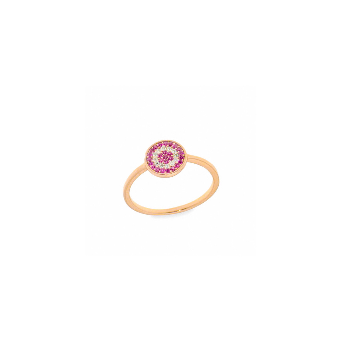 ANILLO PLATA ROSA