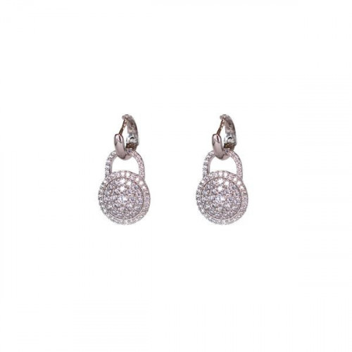 SILVER EARRINGS WITH CIRCONITES