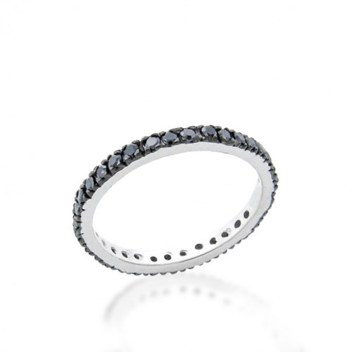 Black Zirconia Complete Ring