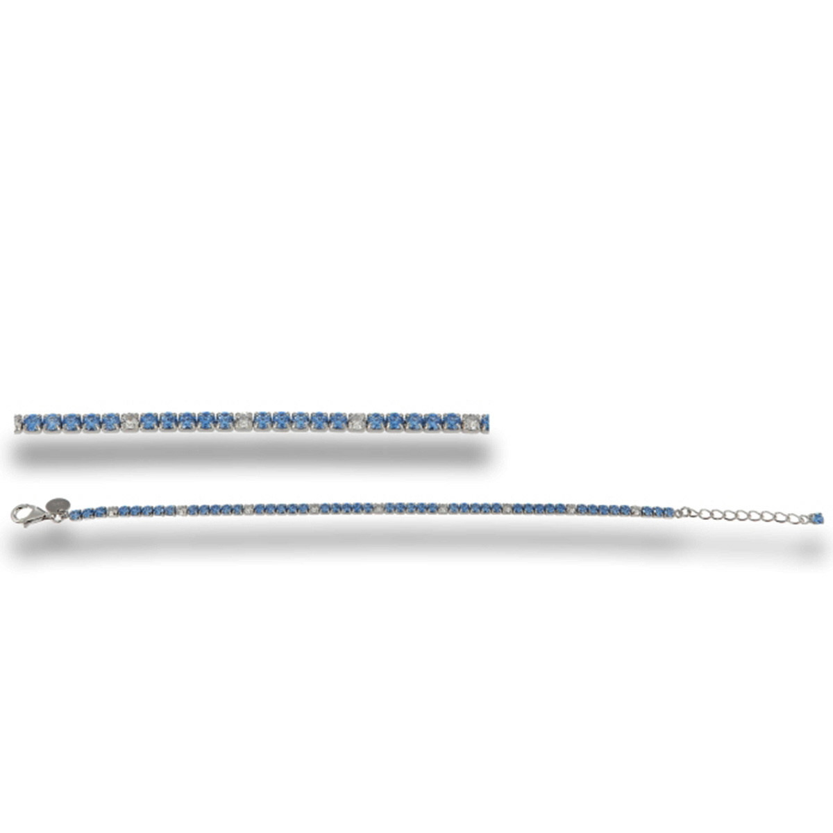 PULSERA RIVIERE WHITE & BLUE