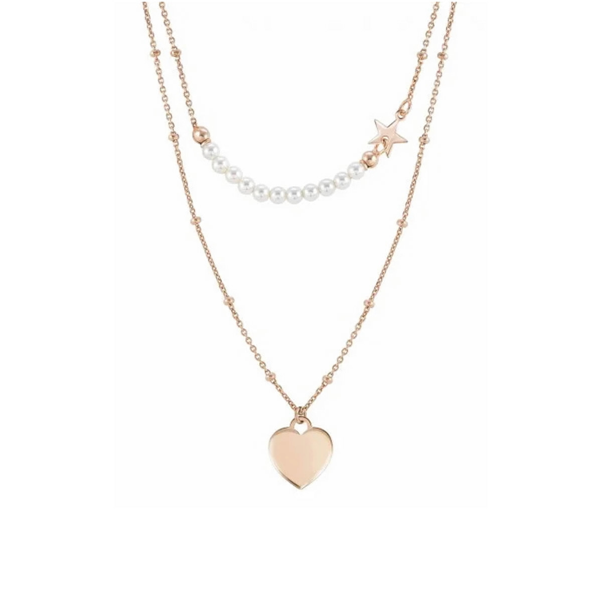 MELODIE HEART AND PEARL NECKLACE