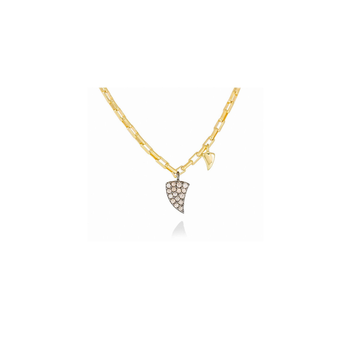 LOU COGNAC CHOKER IN GOLD PLATED SILVER 90642GD