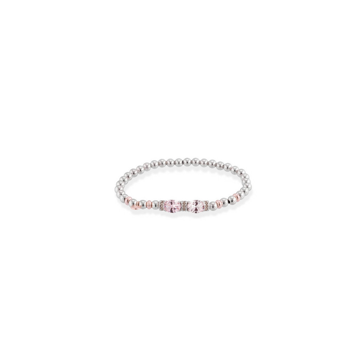 Bracelet PASTEL Pink in silver