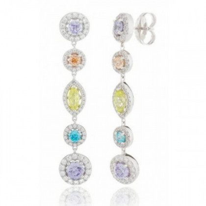 DORANO MULTICOLORHITE EARRINGS