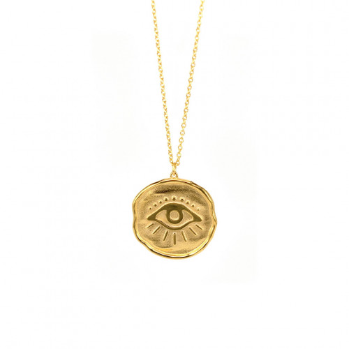 EYE PENDANT GOLDEN SILVER