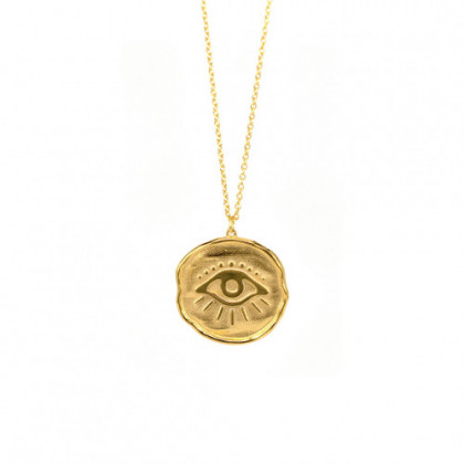 EYE PENDANT GOLDEN SILVER