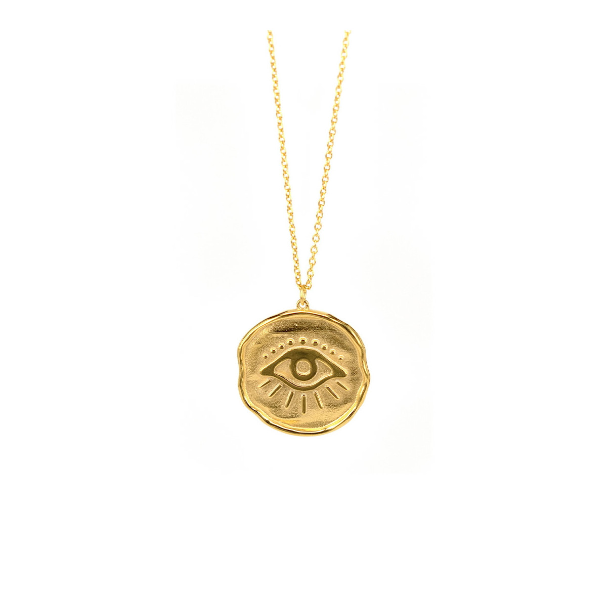 EYE PENDANT GOLDEN SILVER