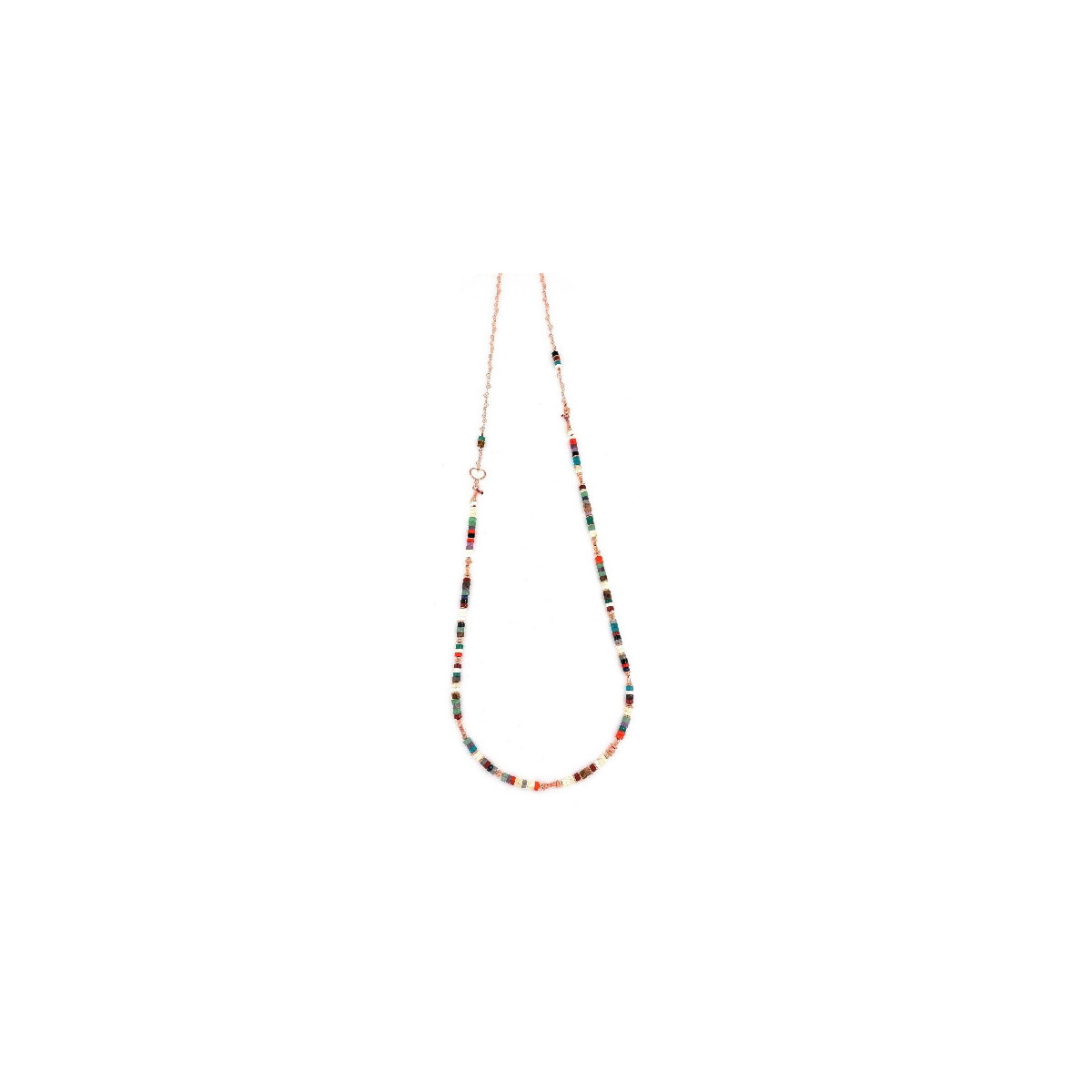 COLLAR AMERICA PIEDRAS TRANSPARENTES