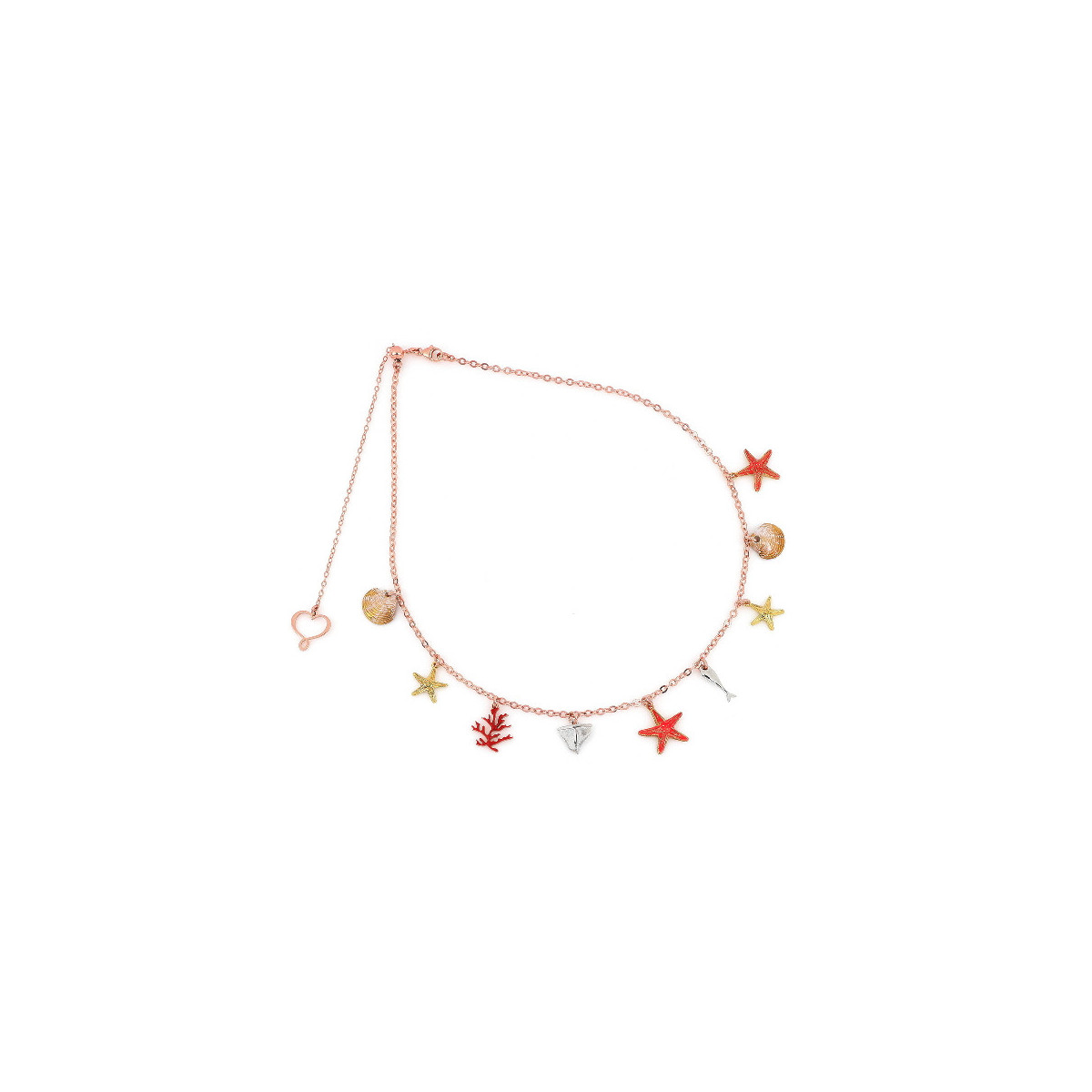 NECKLACE WITH SEA CHARMS