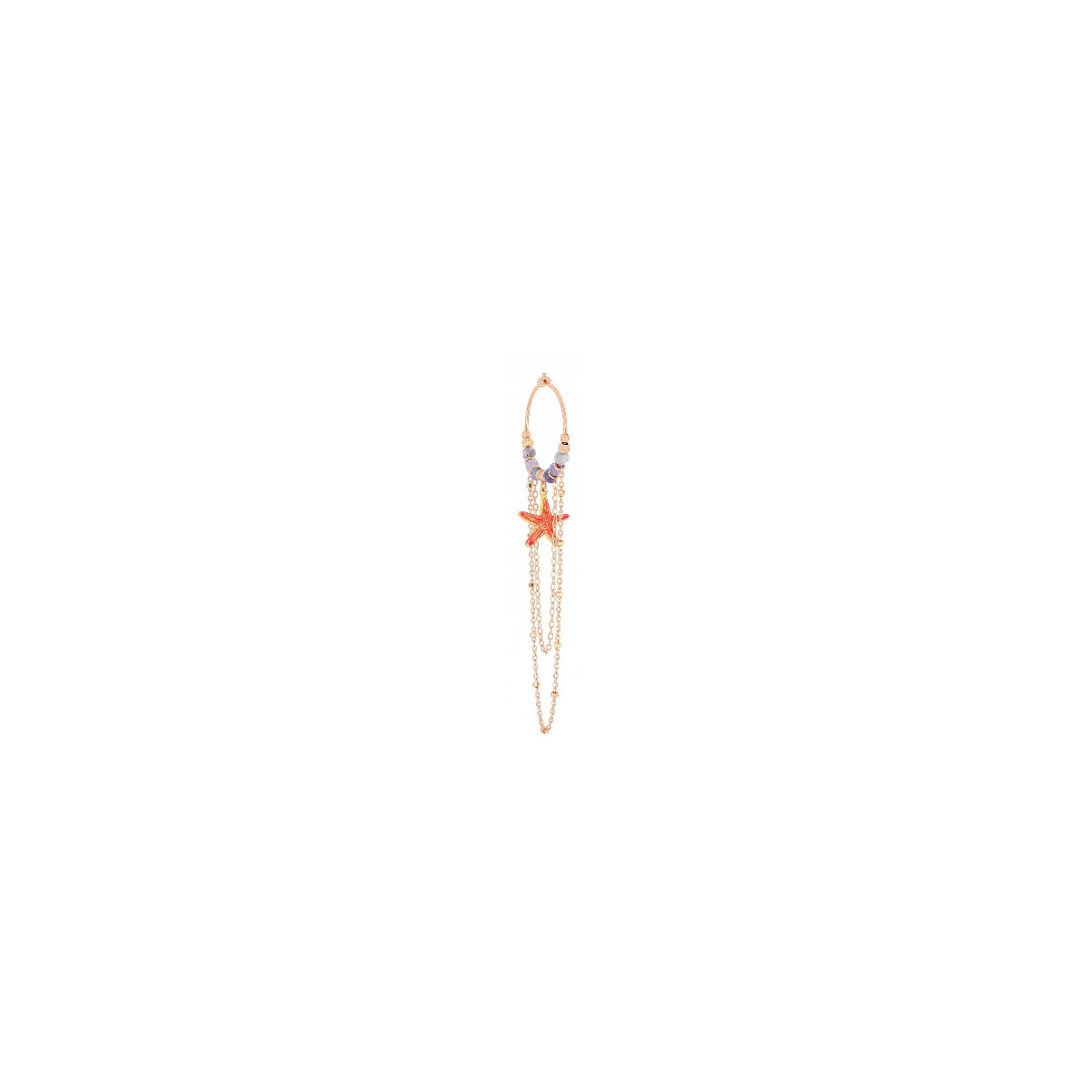 STARFISH EARRINGS WITH CHAINS