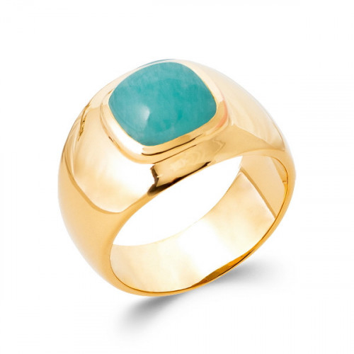 AMAZONITE CABOCHON RING