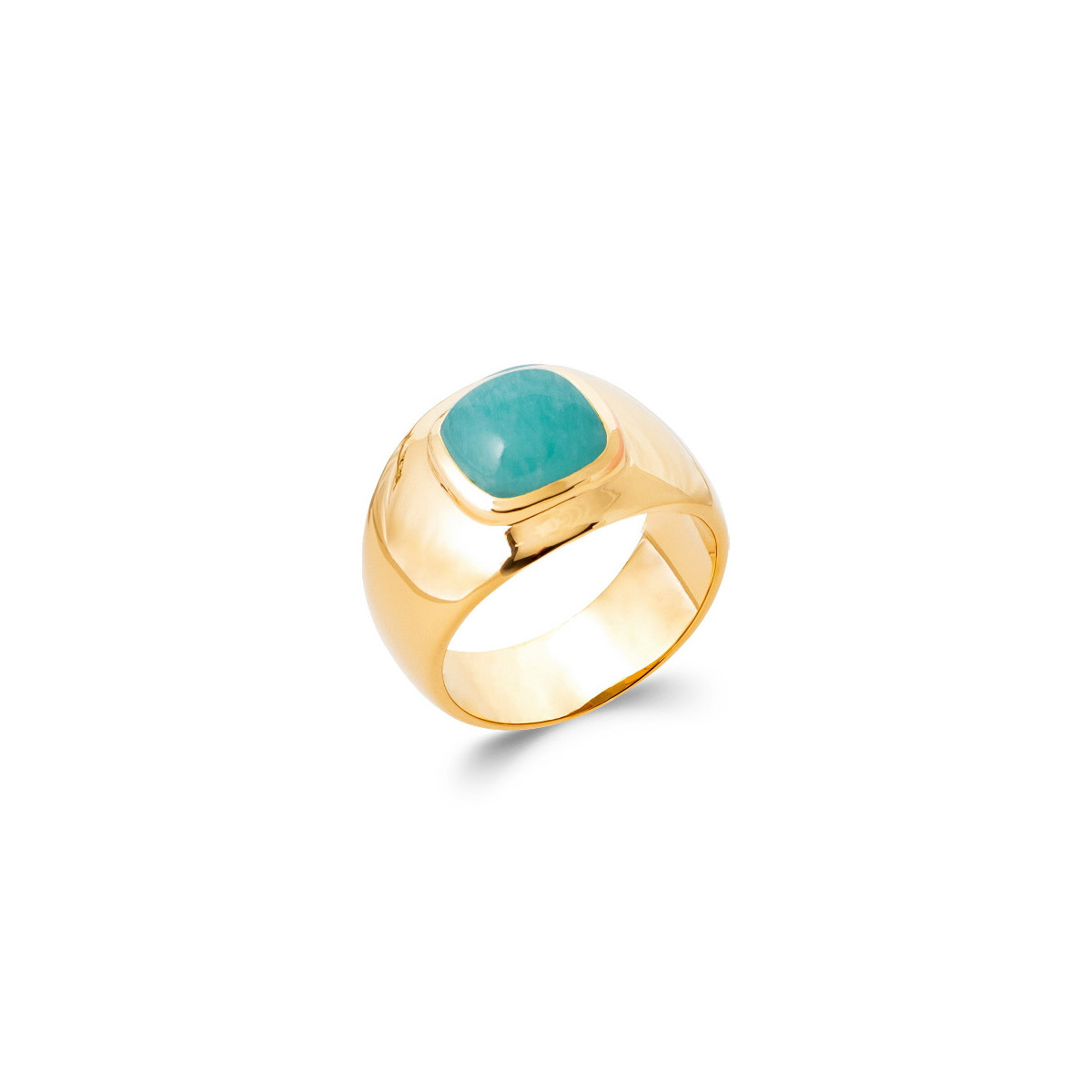 AMAZONITE CABOCHON RING