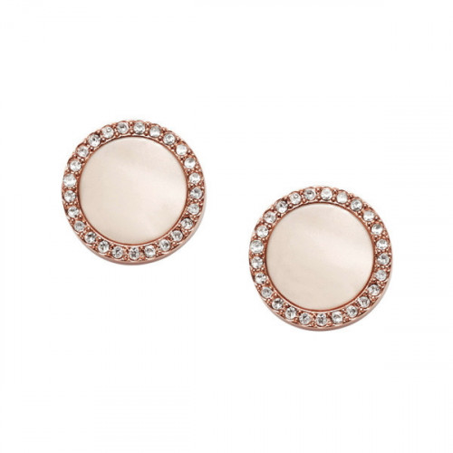 IVORY SHINY VAL BUTTON EARRINGS JF01715791